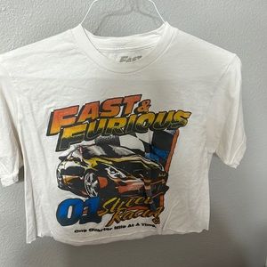 fast and furious cropped t shirt